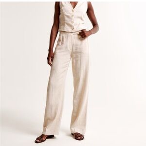 Abercrombie Linen Tailored Pants